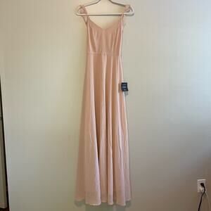 NWT Lulus Size XS Blush Pink Maxi Dress Sleeveless Gown Formal *read*